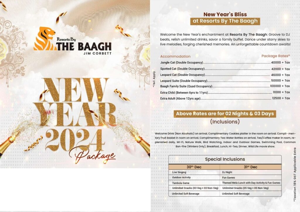 The Baagh New Year package 2023-24
