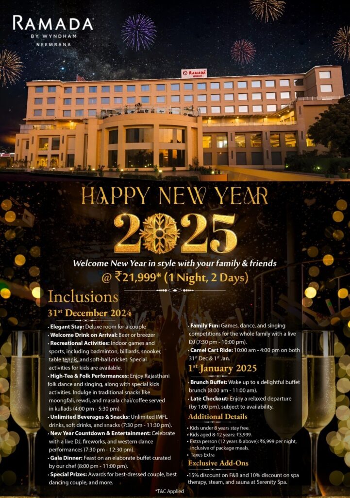 Ramada Neemrana New year 2024-25